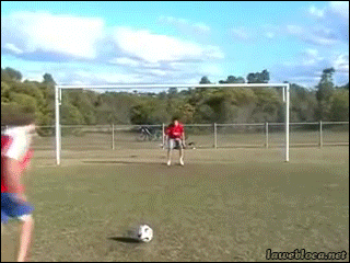 soccer goalie fail